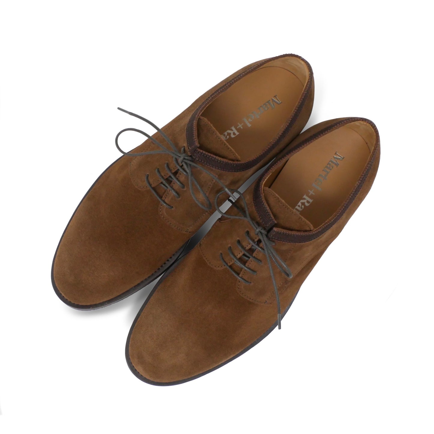 001 - Tobacco Suede Derby | Derby Shoes | Martel+Ram