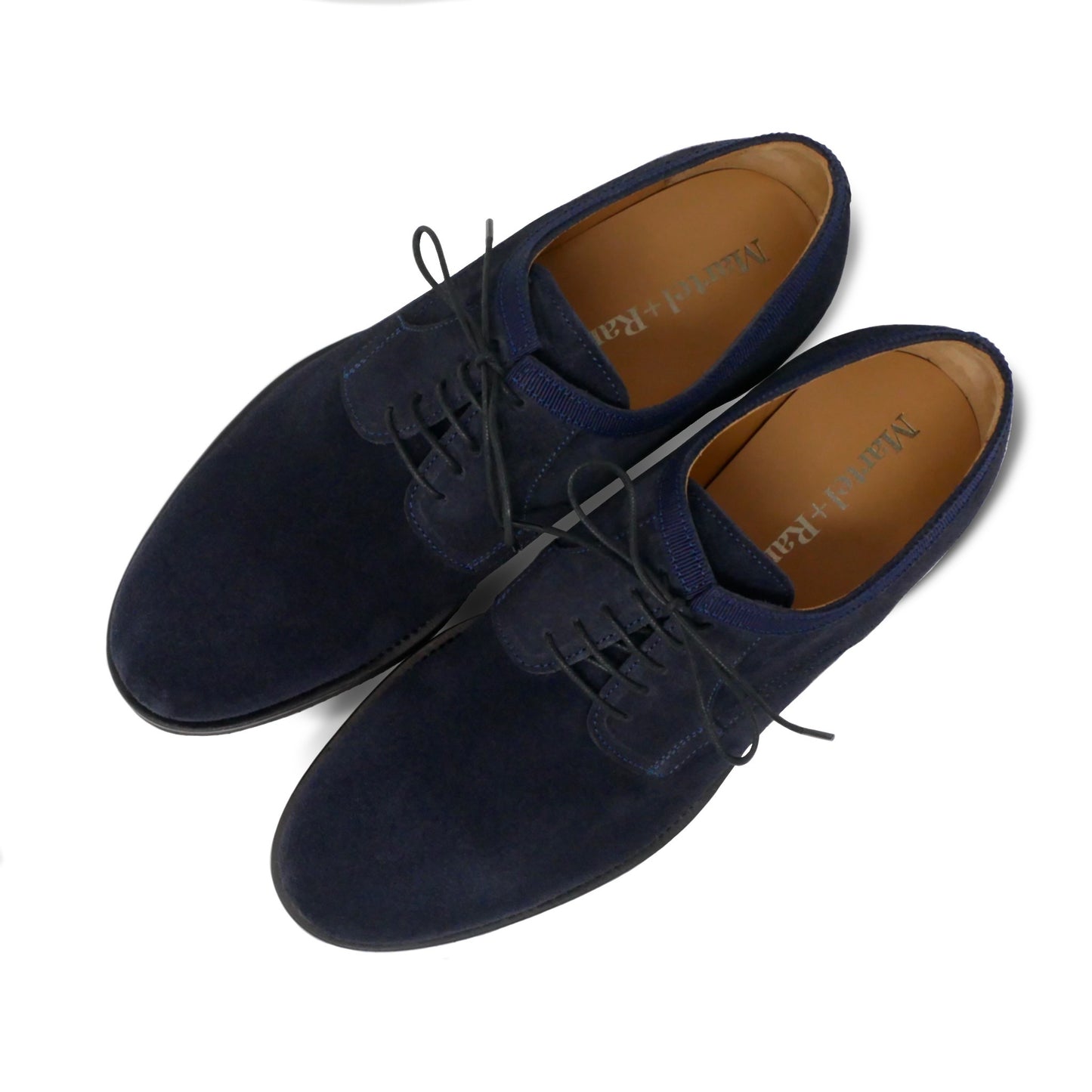001 - Navy Suede Derby | Derby Shoes | Martel+Ram
