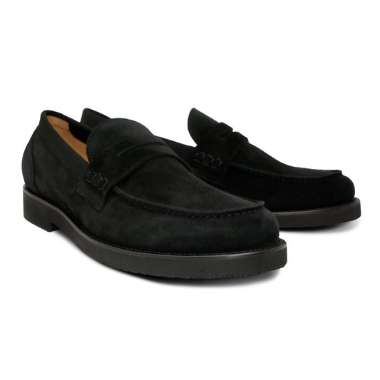 002 - Black Suede Loafer | Men's Suede Loafers | Martel+Ram