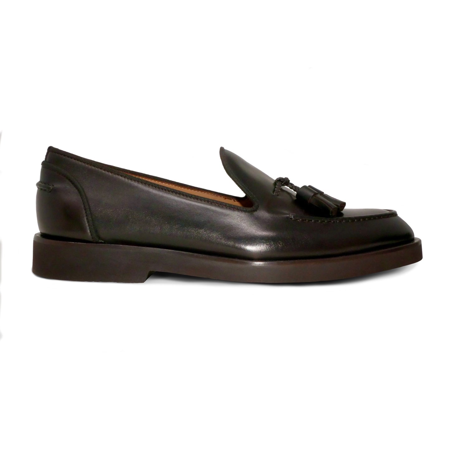 005 - Dark Brown Calfskin Tassel Loafer | Men's Calfskin Loafers | Martel+Ram