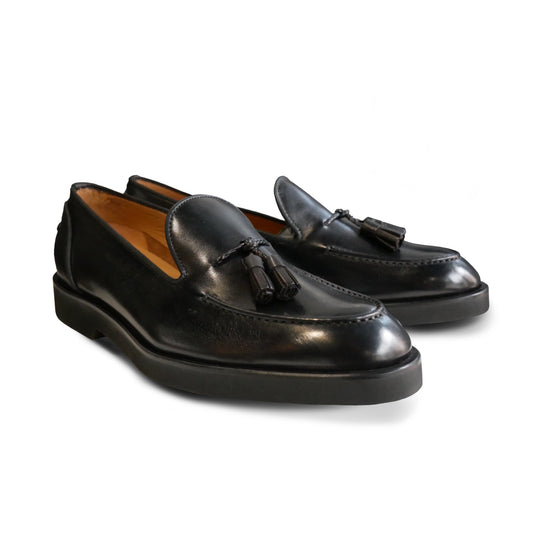 005 - Black Calfskin Tassel Loafer | Men's Calfskin Loafers | Martel+Ram