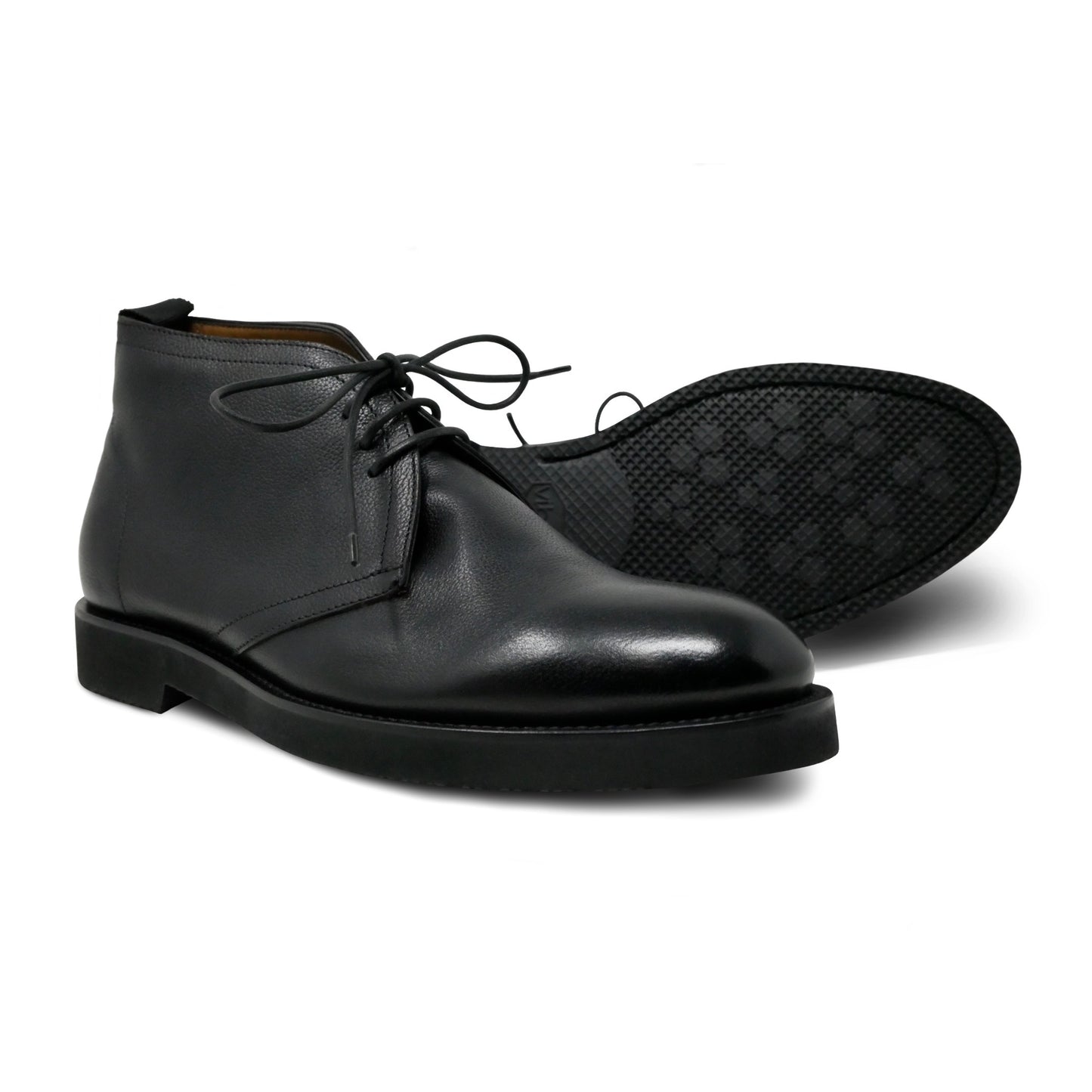 003 - Soft Black Calfskin Desert Boot | Calfskin Desert Boots | Martel+Ram