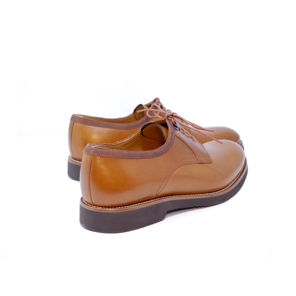 001 - Tan Calfskin Derby | Derby Shoes | Martel+Ram