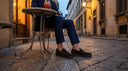 <p>Classic men’s footwear.<br/>Trainer -level comfort.</p>