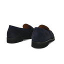 Navy Suede Penny Loafer