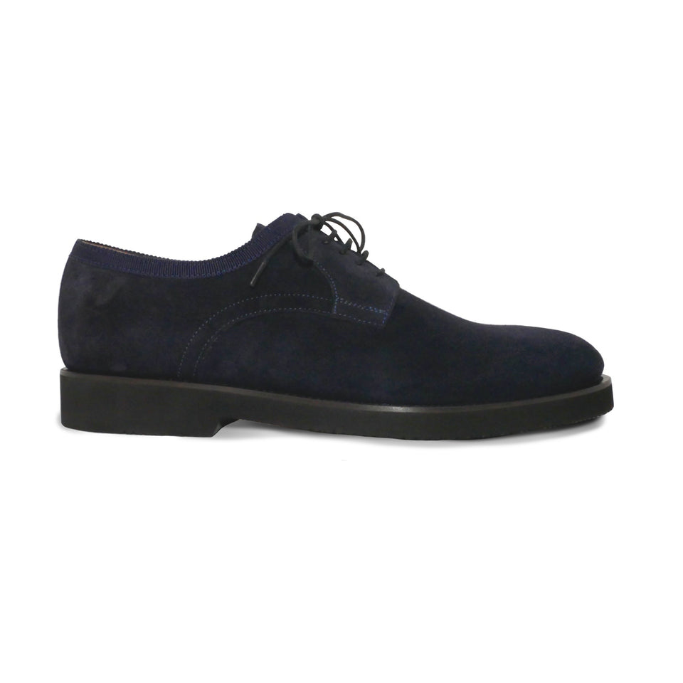 001 - Navy Suede Derby | Derby Shoes | Martel+Ram