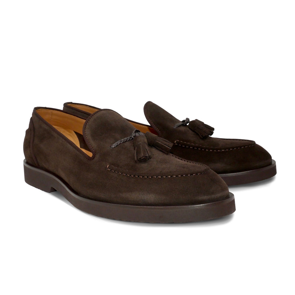 005 - Moka Suede Tassel Loafer | Suede Loafers | Martel+Ram