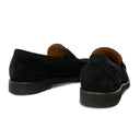 Black Suede Penny Loafer