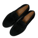 Black Suede Penny Loafer