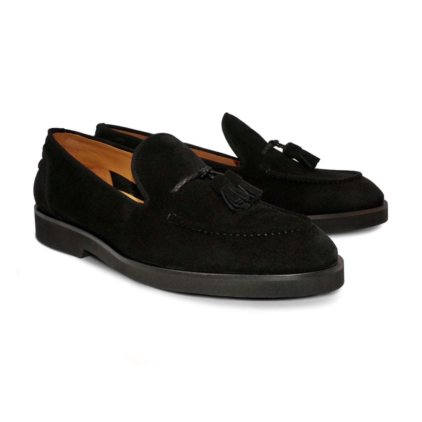 005 - Black Suede Tassel Loafer | Men's Suede Loafers | Martel+Ram