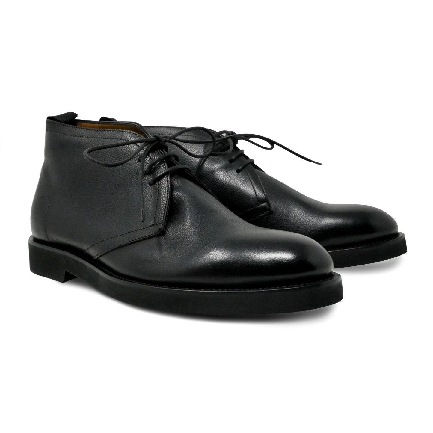 003 - Soft Black Calfskin Desert Boot | Calfskin Desert Boots | Martel+Ram