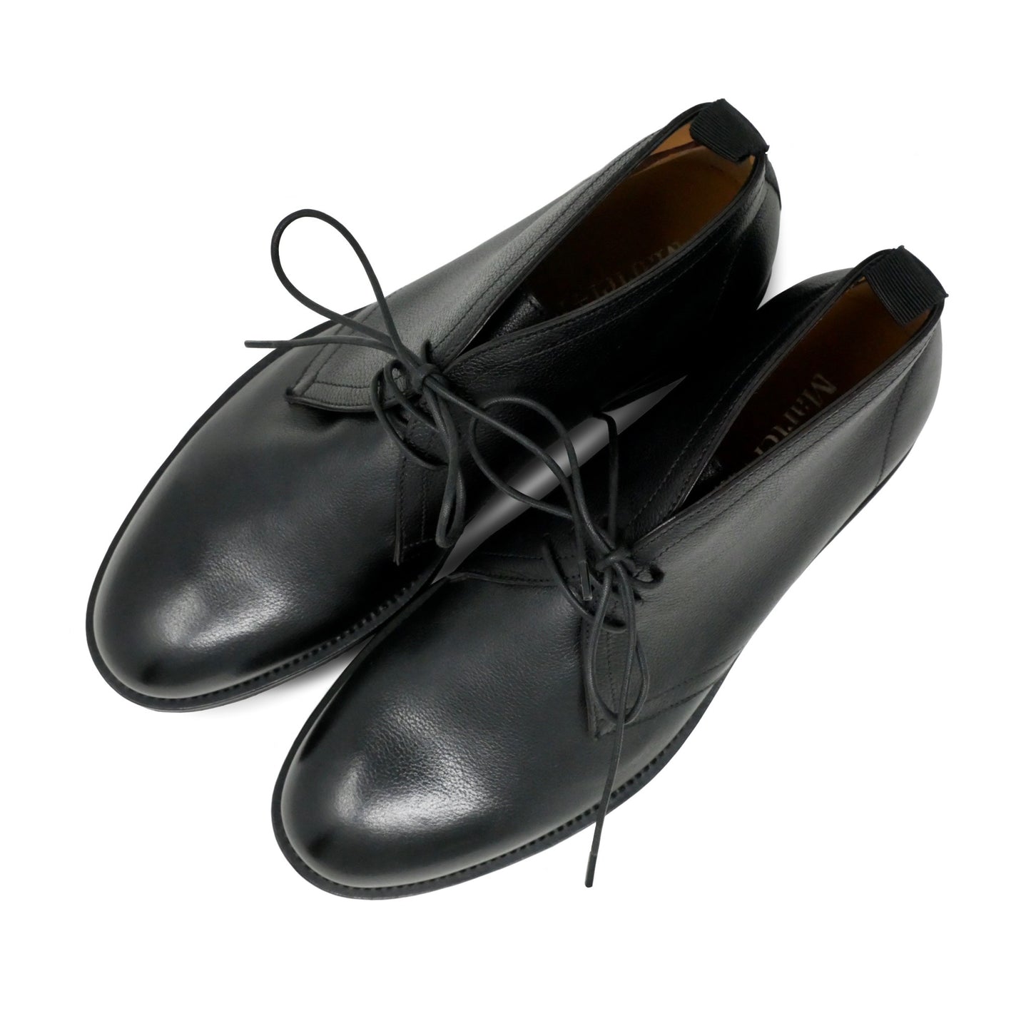 003 - Soft Black Calfskin Desert Boot | Calfskin Desert Boots | Martel+Ram