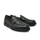 Soft Black Calfskin Penny Loafer
