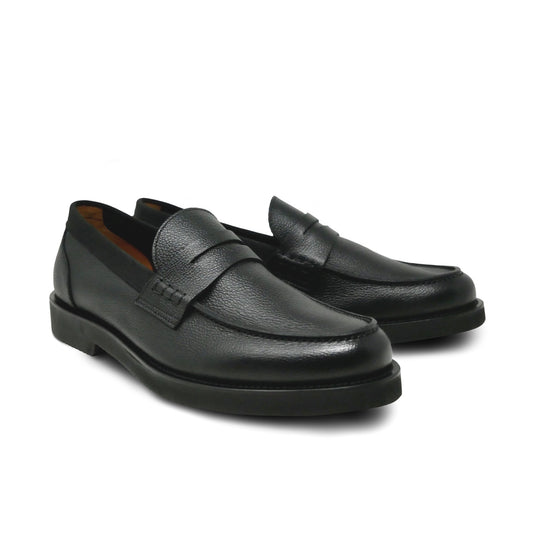 002 - Soft Black Calfskin Loafer | Men's Loafers | Martel+Ram