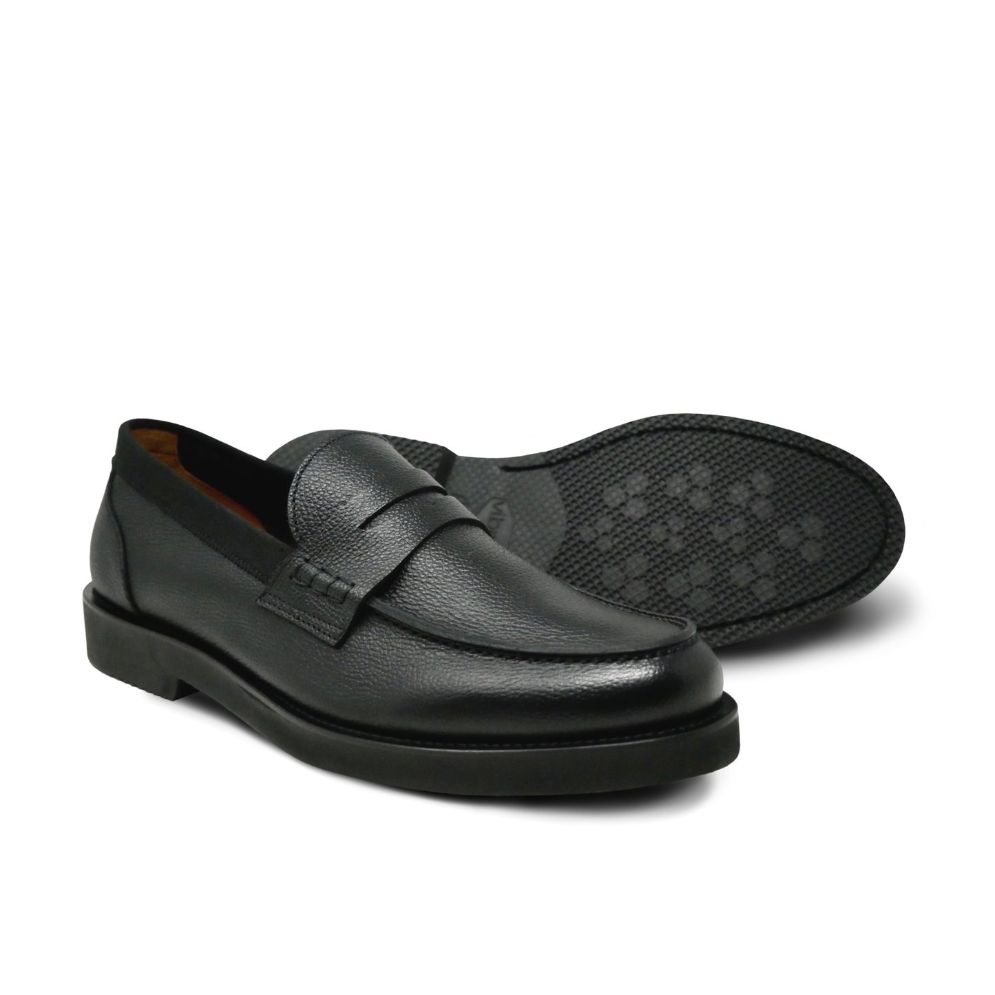 Soft Black Calfskin Penny Loafer