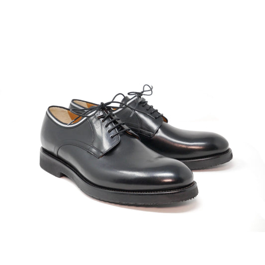 001 - Black/White Calfskin Derby | Derby Shoes | Martel+Ram