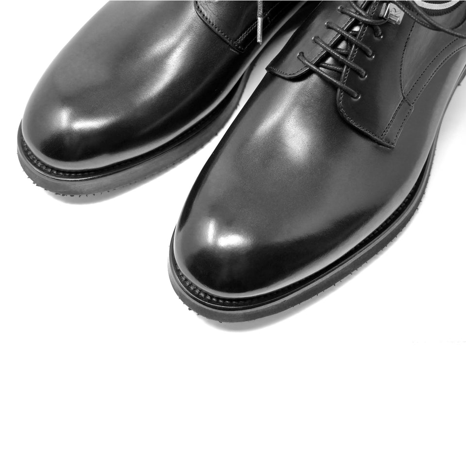 001 - Black/White Calfskin Derby | Derby Shoes | Martel+Ram