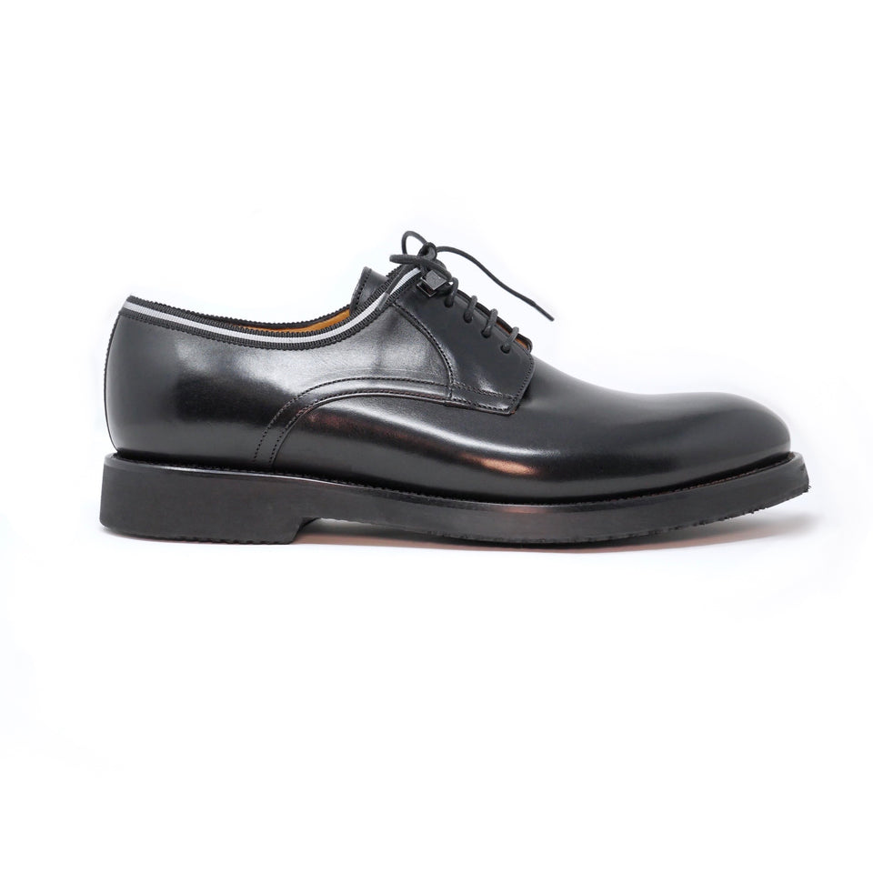 001 - Black/White Calfskin Derby | Derby Shoes | Martel+Ram